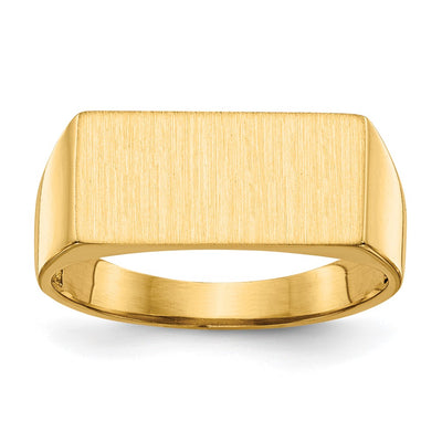 14K gold signet ring
