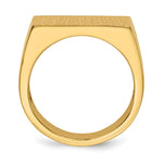 14K 18.0x11.0mm Open Back Mens Signet Ring view
