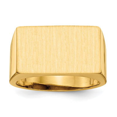 14K gold signet ring
