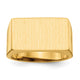 14K 18.0x11.0mm Open Back Mens Signet Ring