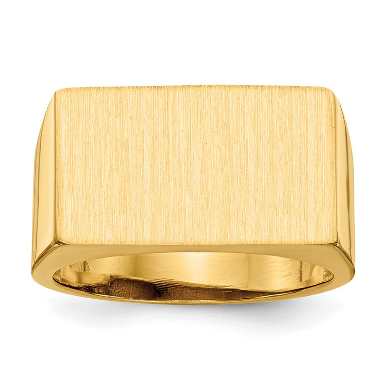 14K gold signet ring