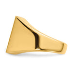 14K 19.5x14.5mm Open Back Mens Signet Ring view