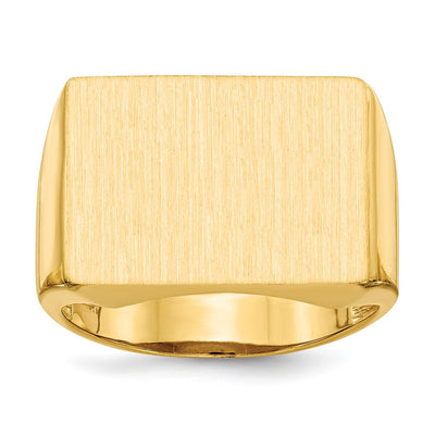14K gold signet ring