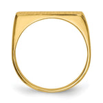 14K 16.5x5.0mm Closed Back Signet Ring view
