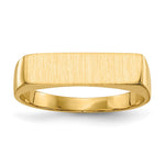14K 16.5x5.0mm Closed Back Signet Ring view