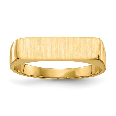 14K gold signet ring