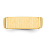 14K 16.0x6.0mm Closed Back Signet Ring view