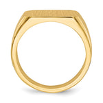 14K 15.0x10.0mm Closed Back Mens Signet Ring view