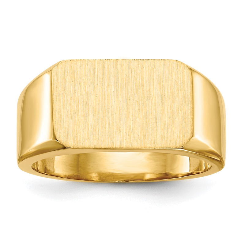 14K gold signet ring