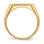 14K 12.5x6.0mm Open Back Signet Ring view