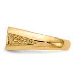 14K 12.5x6.0mm Open Back Signet Ring view