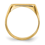 14K 13.5x5.5mm Closed Back Signet Ring view