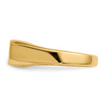 14K 13.5x5.5mm Closed Back Signet Ring view