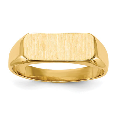 14K gold signet ring