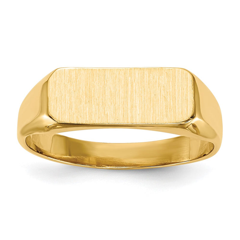 14K gold signet ring