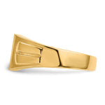 14K 9.0x7.5mm Closed Back Signet Ring view