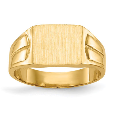 14K gold signet ring