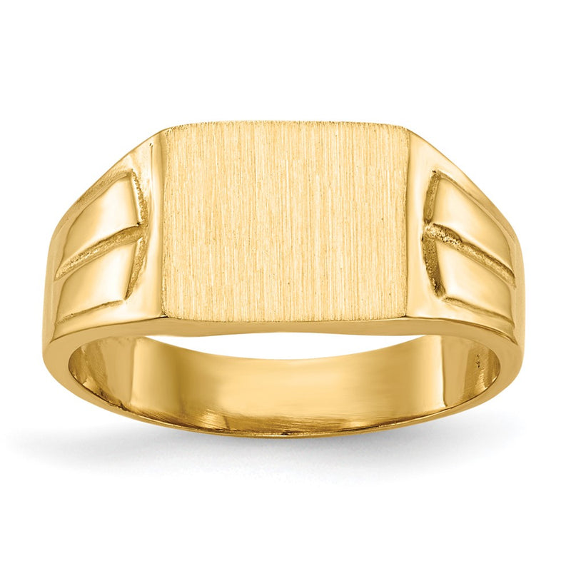 14K gold signet ring