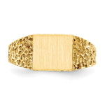 14K 8.0x7.0mm Open Back Signet Ring view