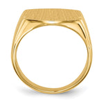 14K 16.5x15.0mm Closed Back Mens Signet Ring view