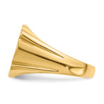 14K 16.5x15.0mm Closed Back Mens Signet Ring view