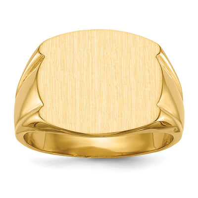 14K gold signet ring