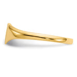 14K 7.5x6.0mm Closed Back Heart Signet Ring view