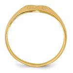 14K 8.0x6.5mm Closed Back Heart Signet Ring view