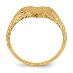 14K 8.0x7.5mm Open Back Heart Signet Ring view