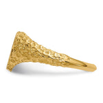 14K 8.0x7.5mm Open Back Heart Signet Ring view
