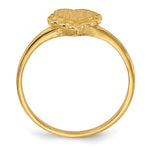 14K 6.5x6.0mm Open Back Heart Signet Ring view