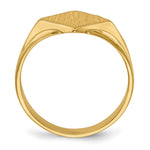 14K 11.5x11.5mm Closed Back Signet Ring view