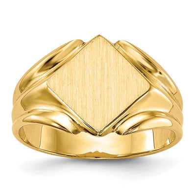 14K gold signet ring