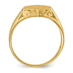14K 9.5x8.5mm Open Back Signet Ring view
