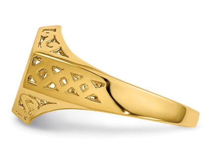 14k Yellow Gold Rings Style RS525 - Classique Jewelry Inc.