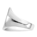14K White Gold 14.0x17.5mm Closed Back Mens Signet Ring view