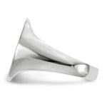 14K White Gold 15.0x18.5mm Closed Back Mens Signet Ring view