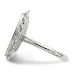 14K White Gold 10.5x14.0mm Open Back Signet Ring view