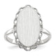 14K White Gold 10.5x14.0mm Open Back Signet Ring