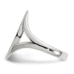 14K White Gold 9.0x17.0mm Closed Back Signet Ring view