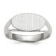 14K White Gold 13.5x7.5mm Open Back Signet Ring