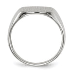 14K White Gold x14. Open Back Men's Signet Ring view