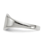 14K White Gold 8.5x8.5mm Closed Back Signet Ring view