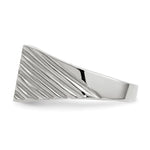 14K White Gold 9.0x10.0mm Closed Back Signet Ring view