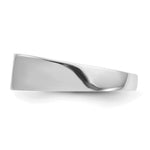 14K White Gold 10.5x5.5mm Closed Back Signet Ring view