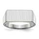 14K White Gold 16.5x8.0mm Closed Back Signet Ring