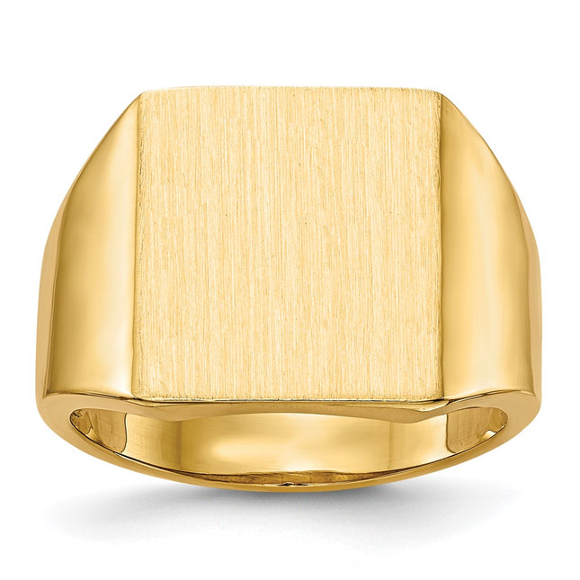 14K gold signet ring