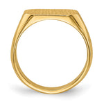 14K 10.0x5.5mm Closed Back Signet Ring view