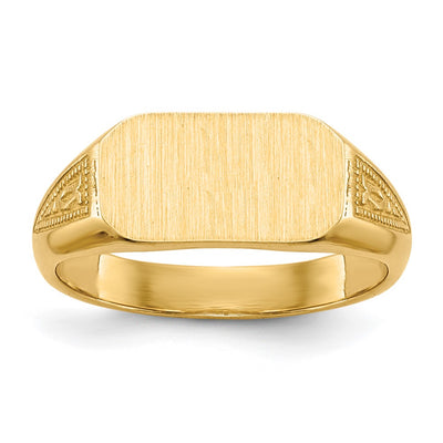 14K gold signet ring