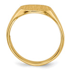 14K 8x6. Open Back Signet Ring view